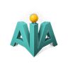 Intelligence Amplified logo: the letters AIA in teal with a gold sphere